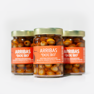 Azeitonas em Azeite E.V. do Douro com piri piri 300G